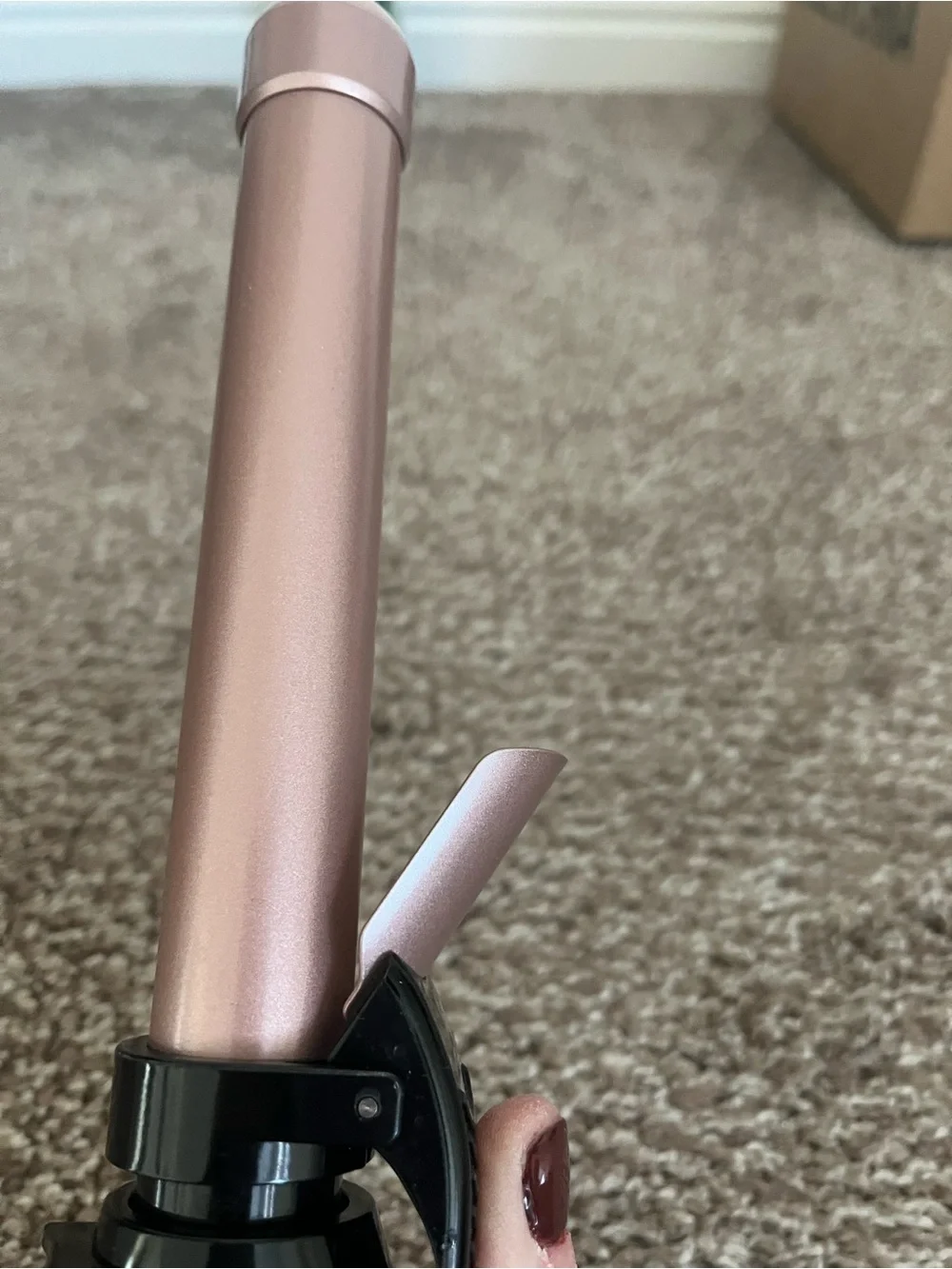 The Beachwaver Co. B1 Curling Iron in Black and Rose Gold